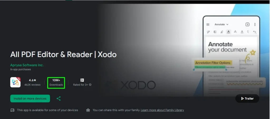 Xodo PDF reader